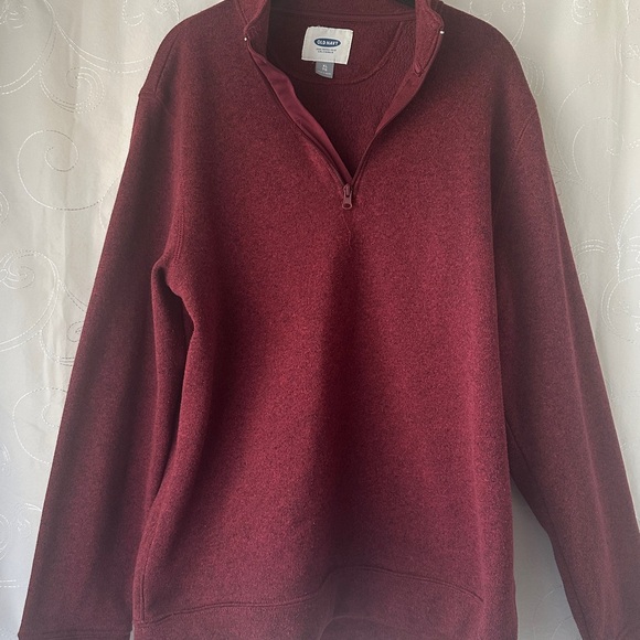 Old Navy Other - Old Navy Burgundy Quarter-Zip Pullover Sweater